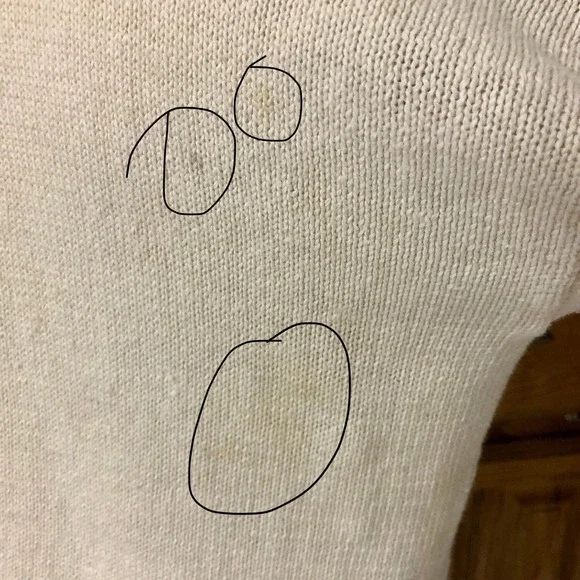 Cervelle Sweater Medium Cute Off White 90s Vintage V-Neck Cardigan Grandma Cozy - Picture 10 of 10